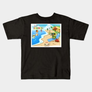 HWS Holiday Collection!  Happy Summer! Kids T-Shirt